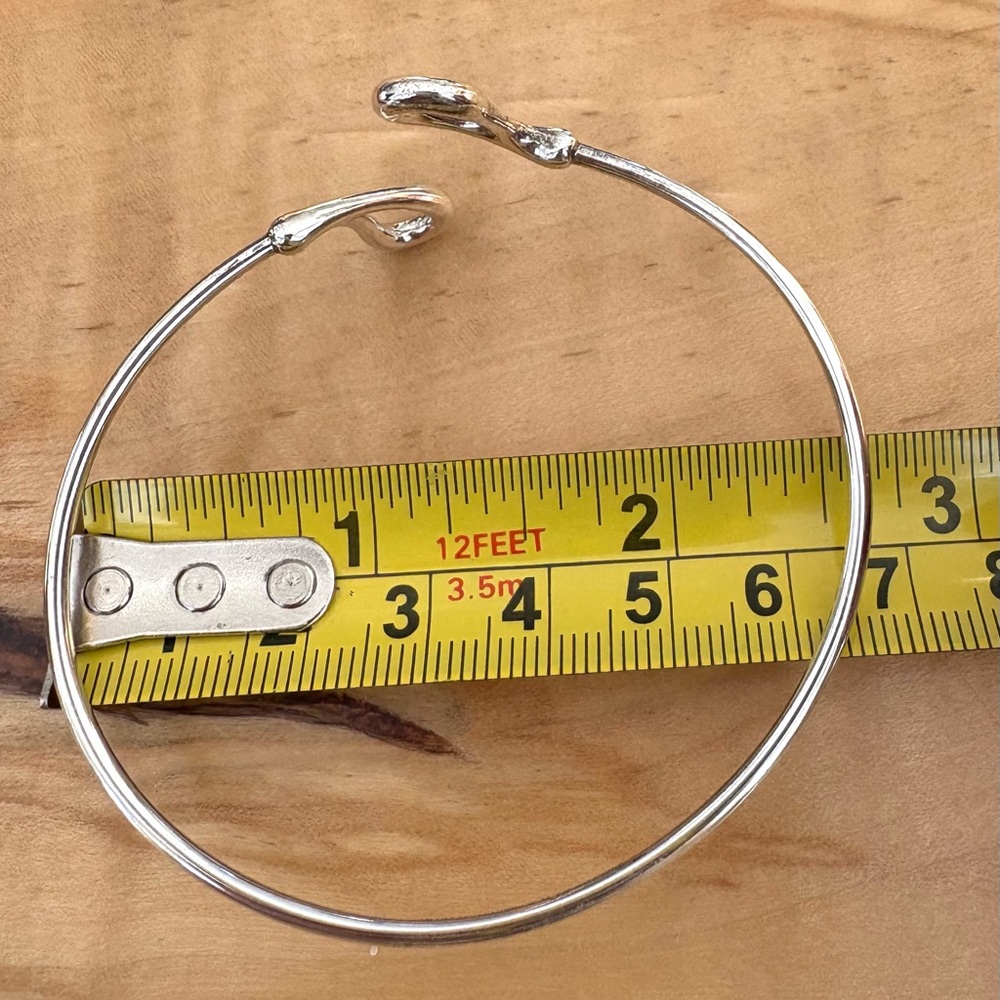 Tiffany & Co. Sterling Silver Elsa Peretti Open Teardrop Bracelet Vintage - Picture 5 of 6